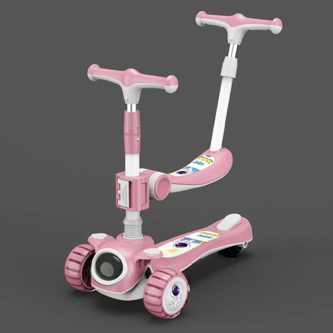 BSCI Factory Cheap Price Colorful 3 in 1 Kids Scooter