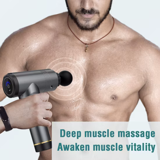 Elektrische Handmassagepistole mit perkussiver Vibration für tiefe Muskeln, Fasziengewebe, 20 % Rabatt
